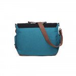 Wholesale Tri-Color Canvas Messenger Bag